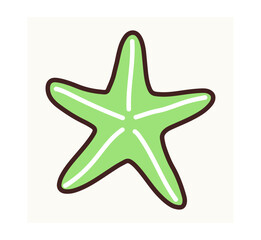 Colorful Starfish – Ocean Sea Life Vector