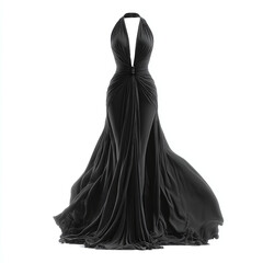 black dress isolated on white