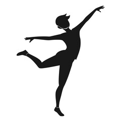 Dancing Person Silhouette Clipart