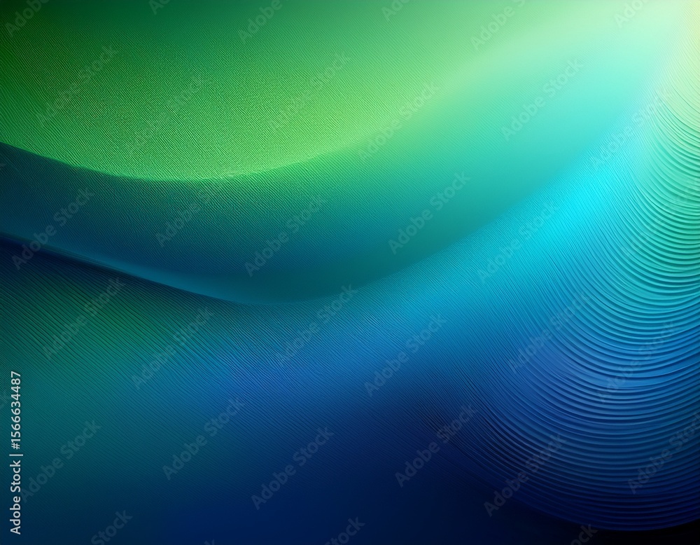 Poster tonal gradient background in blue and green with smooth transitions and dynamic lighting generative 