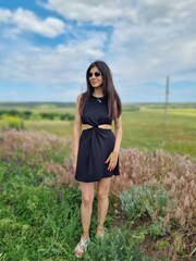 girl in a field