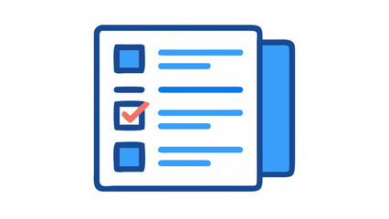 Flat Education and E-Learning Icon on White Background &ndash; Book, Graduation Cap, Online Class, Certificate, Exam, Course Tools and More