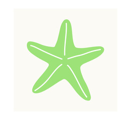 Obraz premium Vector Illustration of a Starfish Isolated