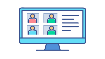 Flat Education and E-Learning Icon on White Background – Book, Graduation Cap, Online Class, Certificate, Exam, Course Tools and More