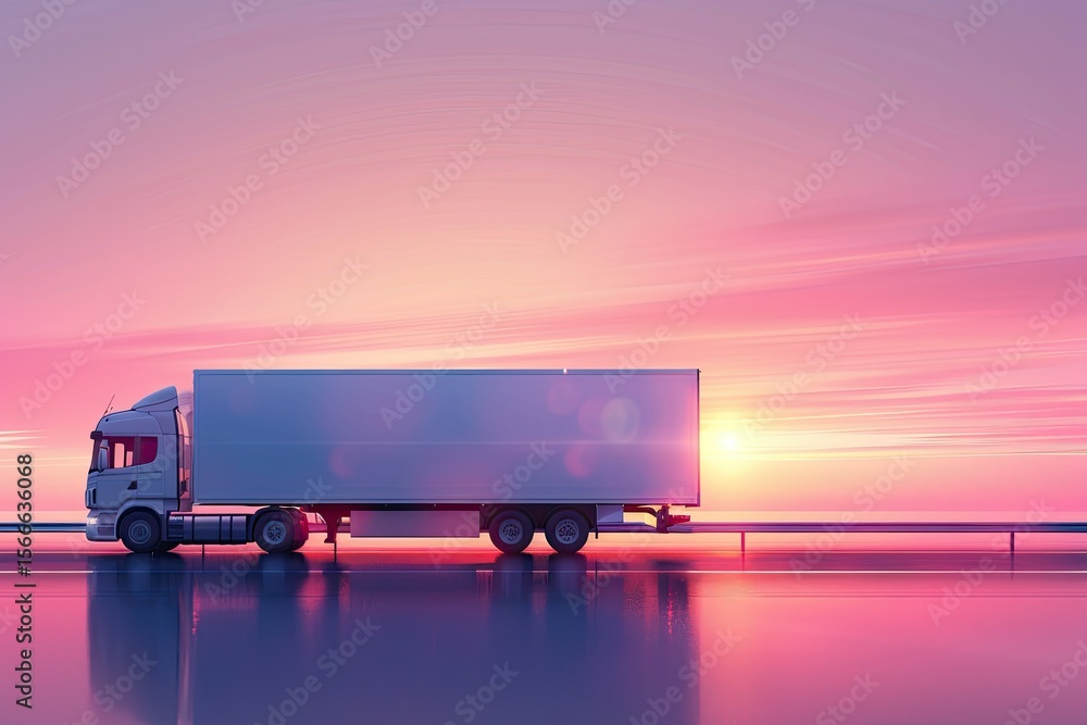 Poster sharp image of gradient transport template design