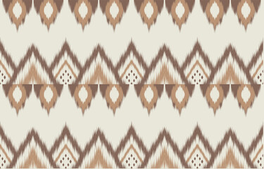 Geometric ethnic oriental ikat seamless pattern  color oriental. Aztec ornament print. Design for background ,curtain, carpet, wallpaper, clothing, wrapping, Batik, vector illustration.