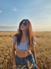 girl in a field