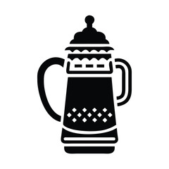 Traditional German beer stein with ornate details beverage drinkware