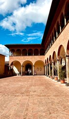 the beautiful view of the city of siena, the most beautiful landmark of the city