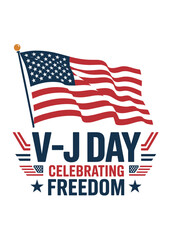 Typography T-Shirt Design On Vj Day Quote
