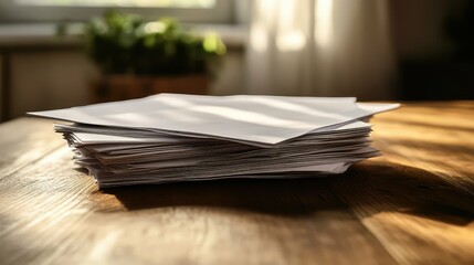 realistic papers on table