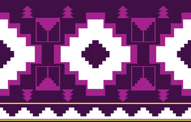 Geometric ethnic pattern seamless, Native American ethnic design, Southwestern decor design for background ,curtain, carpet, wallpaper, clothing, wrapping, Batik, vector illustration.