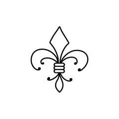 Fleur de lis vector icon