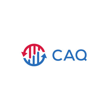 CAQ Letter Initial Logo Design Template Vector Illustration