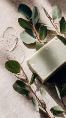 Natural soap with eucalyptus 