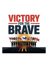 Vj Day Typography T-Shirt Design Quote