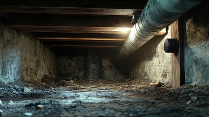 architecture house crawl space