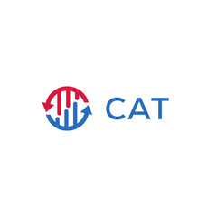 CAT Letter Initial Logo Design Template Vector Illustration