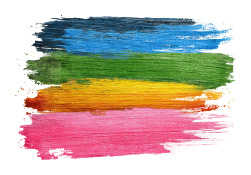 Colorful brush strokes abstract digital creative aerial view