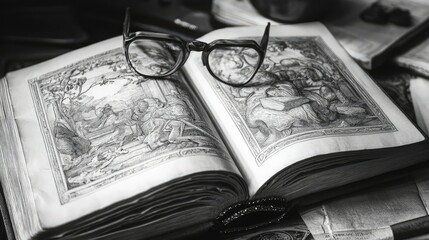 texture book engraving