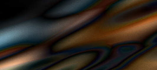 Abstract Dark Teal and Brown Swirling Gradient Texture Background