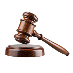 Side View of Auction Gavel Raised in Air, Motion Style, Transparent PNG” 