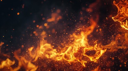 photo editable text fire