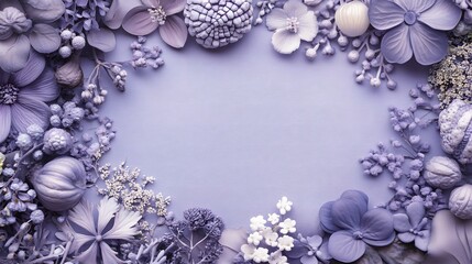 pastel purple aesthetic flat lay background