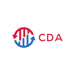 CDA Letter Initial Logo Design Template Vector Illustration