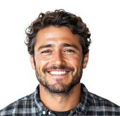 Fototapeta premium Joyful smiling man portrait