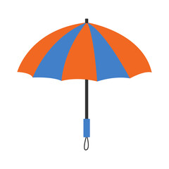 Flat umbrella illustration. Cartoon umbrella.Vector illustration