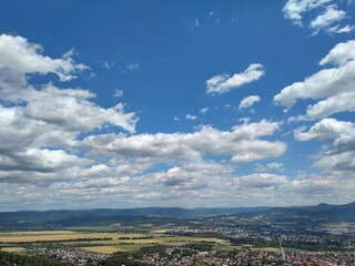 clouds over the city