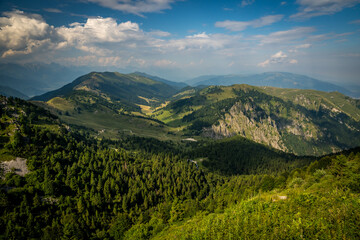 Obraz premium view from the hill, Monte Grappa, Italy