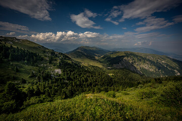Fototapeta premium view from the hill, Monte Grappa, Italy