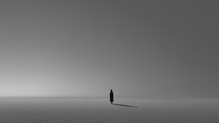 a shadow in emptiness
空虚に伸びる孤独な影