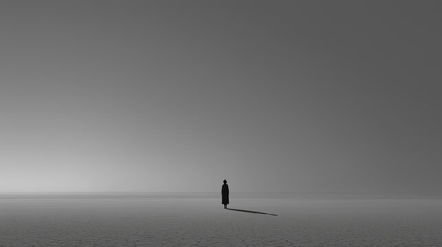 a shadow in emptiness
空虚に伸びる孤独な影