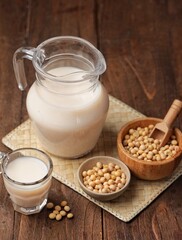 Susu Kedelai. Soy milk is a drink produced from ground soybeans and mixed with water.