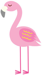 pink flamingo cartoon