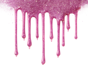 Dripping pink glitter abstract
