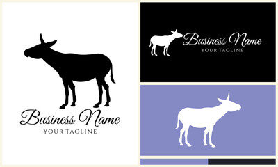 Obraz premium Donkey Logo Design Variations. (1)
