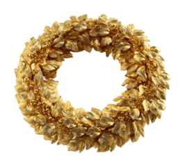 Golden laurel wreath decoration decorative object symbol of victory