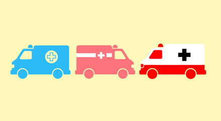 Ambulance vector illustration emergency vehicle medical transport graphic