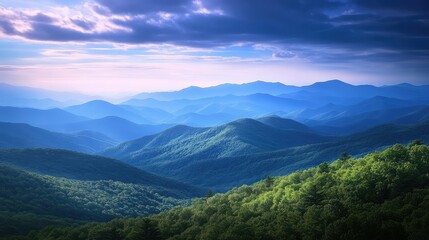 Fototapeta premium mountains blue ridge