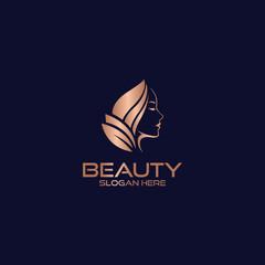 Beauty Logo Vector logo design for beauty salon, hair salon, cosmetic beauty woman logo design for salon, makeover, hair stylist, haidresser, hairc cut.