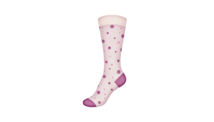 Stylish polka dot socks, a closeup look at pattern and texture closeup