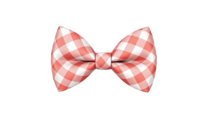 Classic red and white bow tie, a stylish accessory for formal occasions closeup