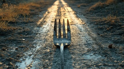 journey fork on the road
