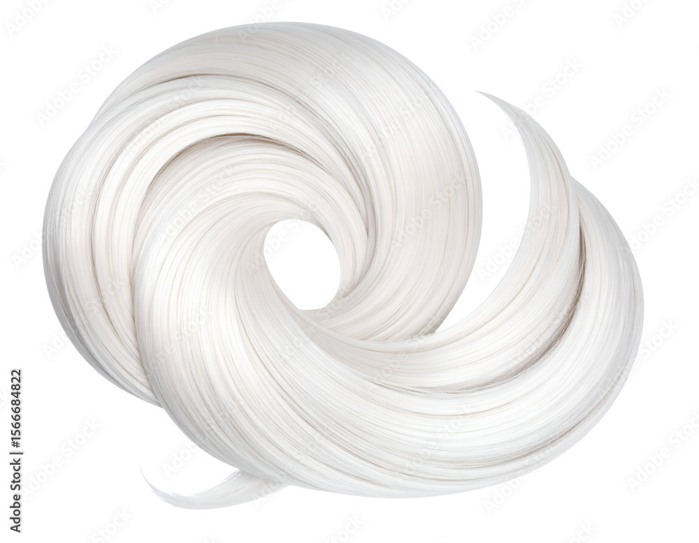 Aufkleber smooth white strands elegantly intertwine in a mesmerizing abstract vortex of pure motion.