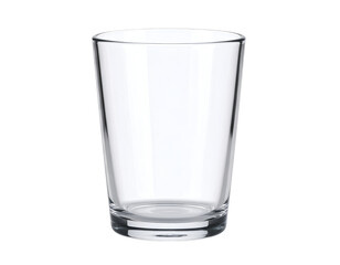 A pristine, empty glass tumbler stands ready for refreshing beverages or everyday use.