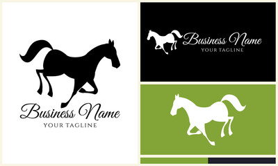 Running Horse Logo Design.